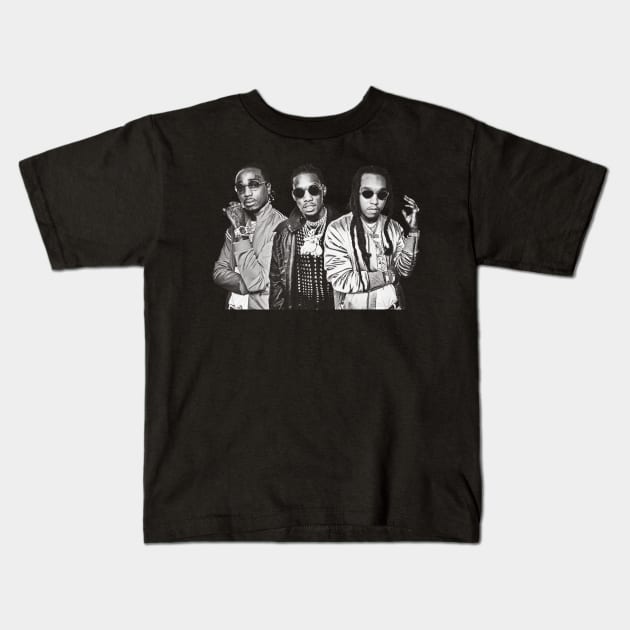 Migos 2023 Kids T-Shirt by Ronaldart69